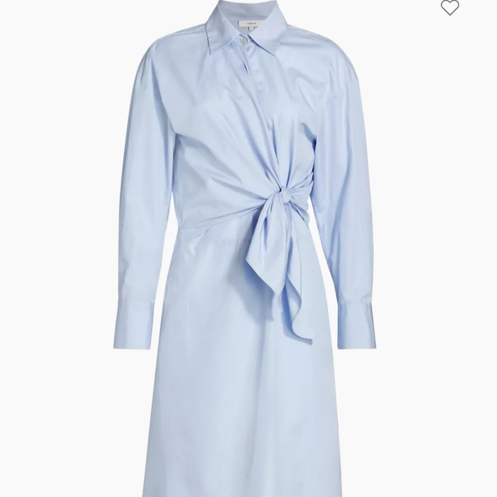 Vince Wrap Bodice Shirt Dress size 6 NWT - Picture 17 of 17